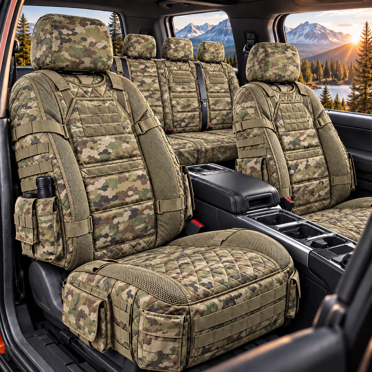 Military-Style Heavy-Duty Car Seat Protector