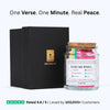 (GIFTING OFFER)Handmade 90 Day Bible Verses Jar(Comes With Christian Gift Box)
