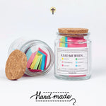 (GIFTING OFFER)Handmade 90 Day Bible Verses Jar(Comes With Christian Gift Box)