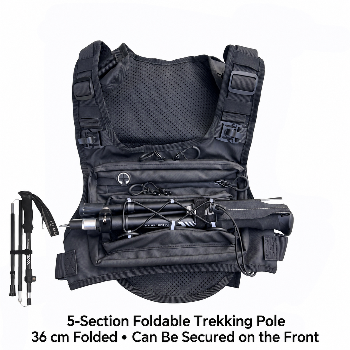 Tactical Hydration Backpack Vest - Lightweight Outdoor Hiking & Cycling Gear