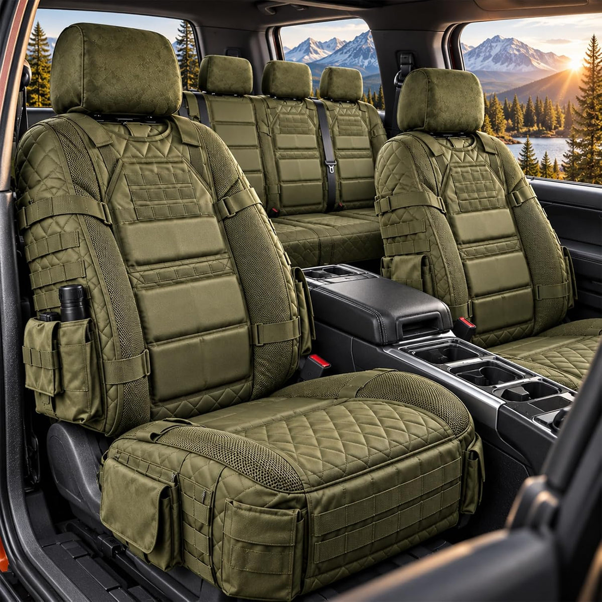 Military-Style Heavy-Duty Car Seat Protector