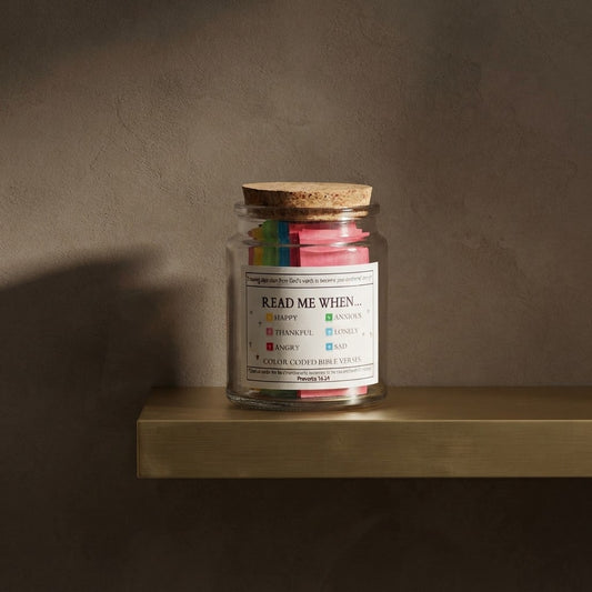 (GIFTING OFFER)Handmade 90 Day Bible Verses Jar(Comes With Christian Gift Box)